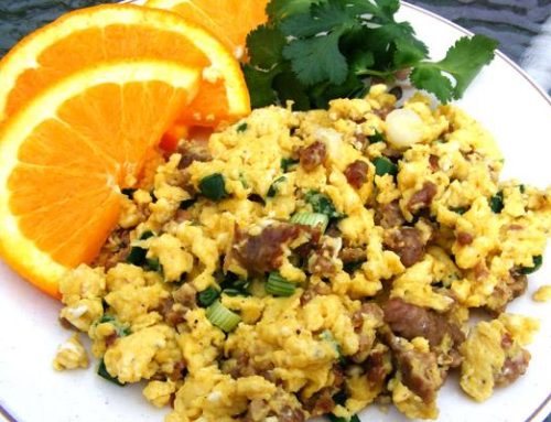 Easy Paleo Egg & Meat Scramble (Low FODMAP)